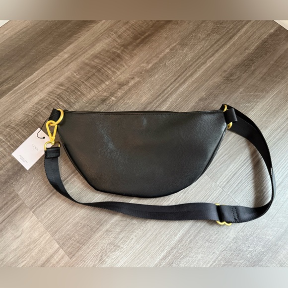 Fawn Design Black Crossbody Bag with Gold Accents (New with Tags) - Picture 2 of 4